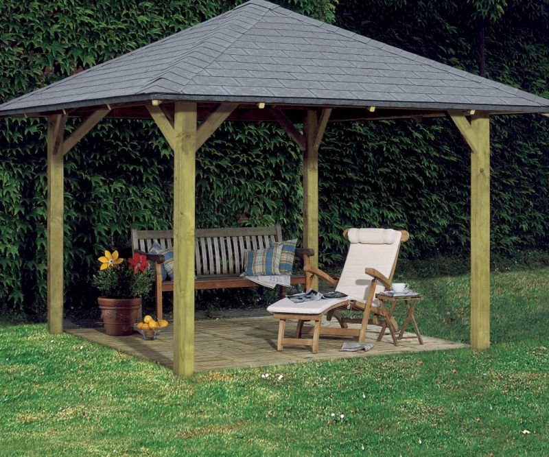 Karibu Bergen 1 Canopy - (H) 2.9m x (W) 2.65m x (D) 2.65m