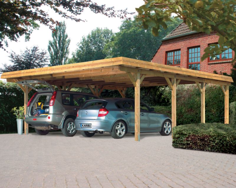 KARIBU Premium 505 Double Carport (H) 2.37m x (W) 5.64m x (L) 3.96m