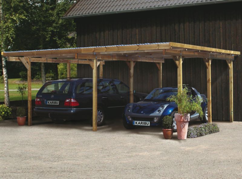 KARIBU Standard Double Carport (H) 2.29m x (W) 5.27m x (L) 3.87m