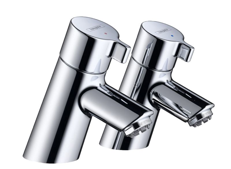 Talis Pillar Taps for Basin Chrome Effect