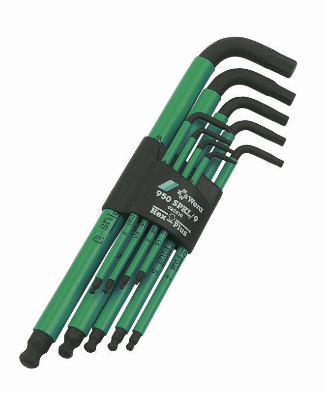 Wera 9 Piece Hex Plus Hexagon Key Set Ball End