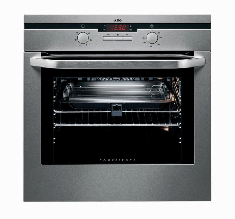 AEG Multifunction Single Oven B31014M Stainless SteelBlack