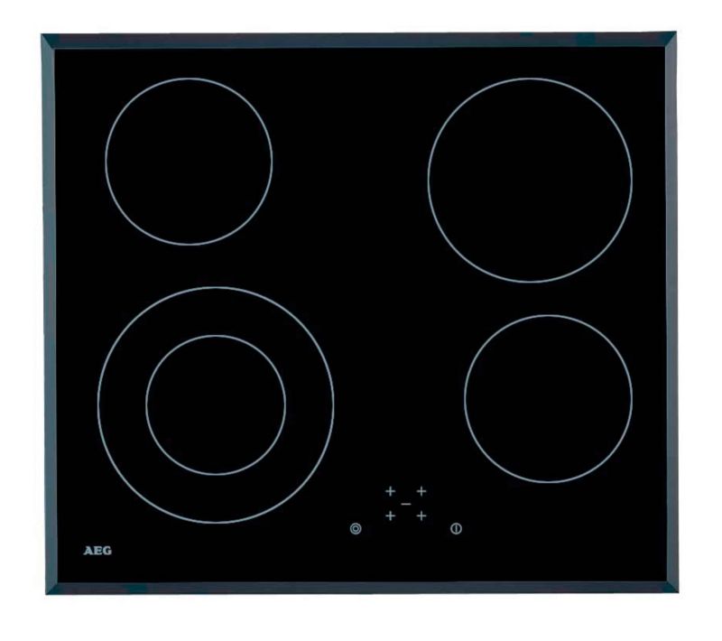 AEG 60cm Touch Control Ceramic Hob Black 64100KFN