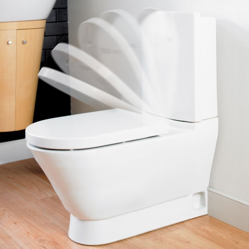 Porto/Mono Soft-Close Toilet Seat White
