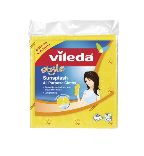 Vileda Style Sunsplash Apc Cloths 2Pk
