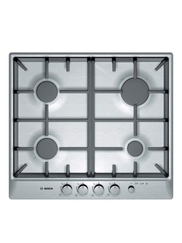 Bosch Gas Hob PCD655MEU Brushed Steel W 60cm