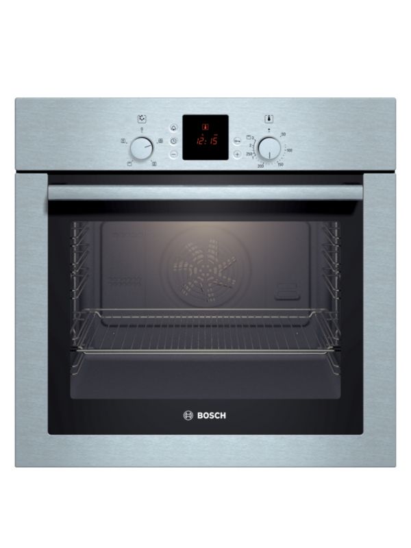 Bosch Hot Air Single Oven HBN131551B Brushed Steel
