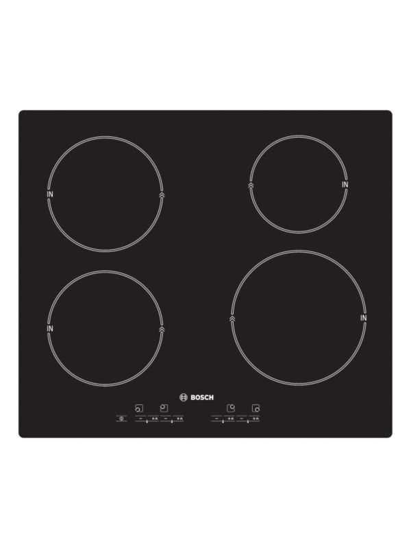 Bosch 4 Zone Ceramic Induction Hob PIE640EOIE Black