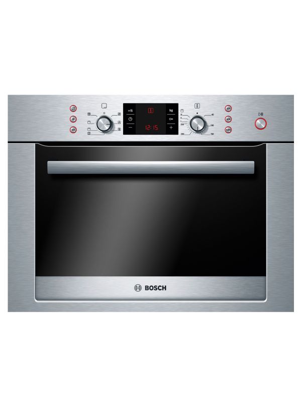 Bosch Exxcel Built In Combi Microwave 1000W Brushed Steel HBC84E653B H454 x W595 x D563mm