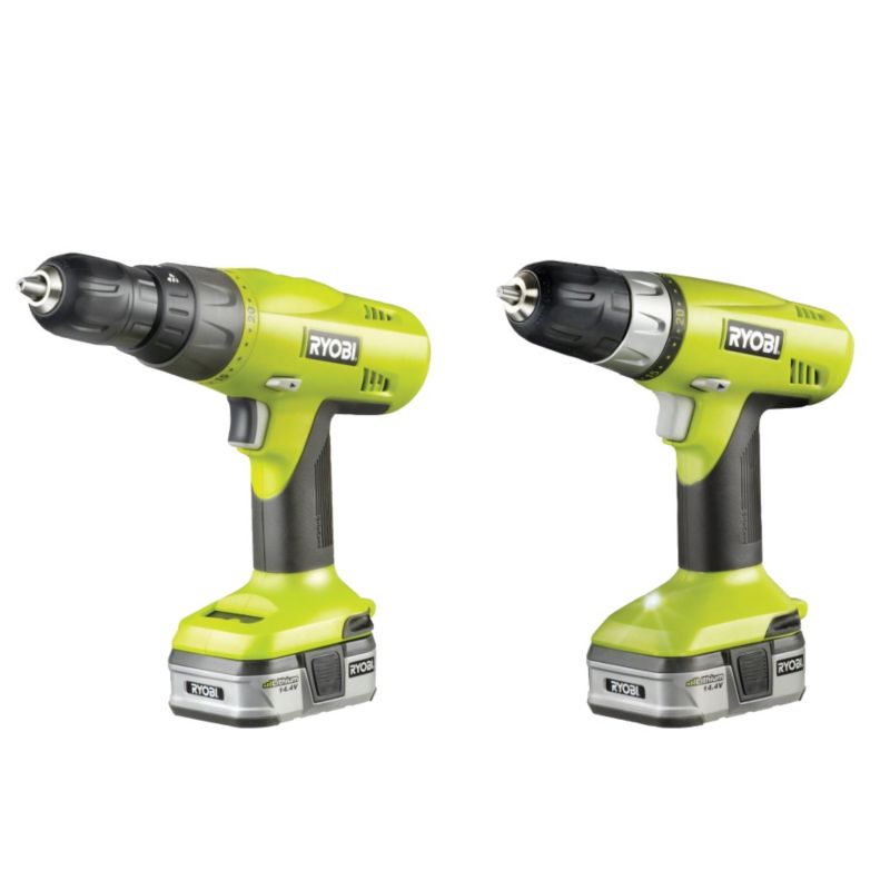 Ryobi 14.4V Lithium-Ion Cordless Drills Twin Pack – CHI-1442P & CHI-1441