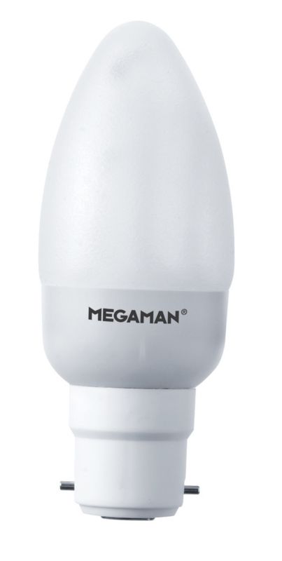 Megaman Energy Saving Frosted Candle Lightbulb BC 7W