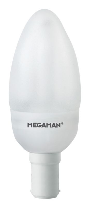Megaman Energy Saving Frosted Candle Lightbulb SBC 7W