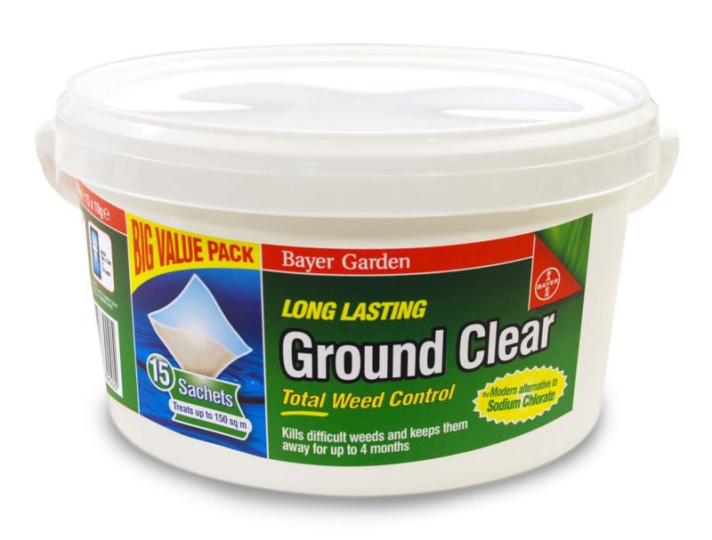 Bayer Garden Ground Clear Weedkiller Tub 15 Sachets