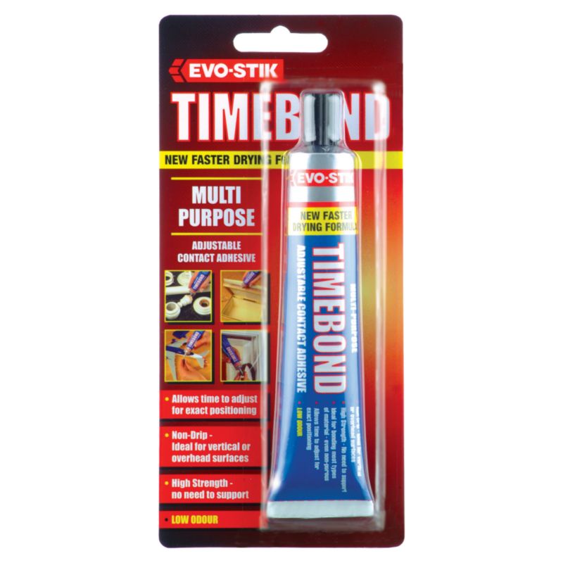 Evo Stik Multi Purpose Timebond Adjustable Contact Adhesive Tube 600010 67g