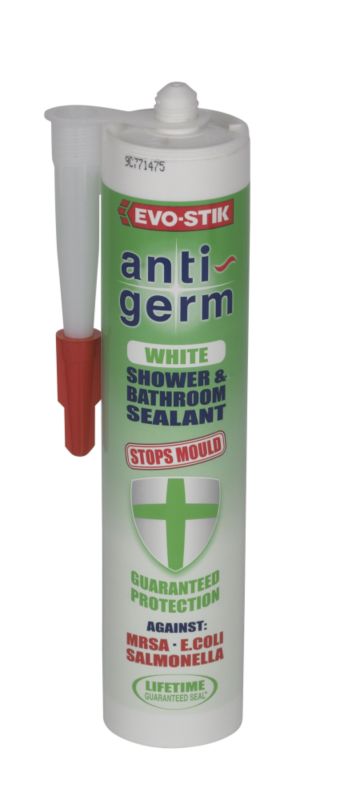 Evo Stik Anti Germ Shower and Bath Sealant White