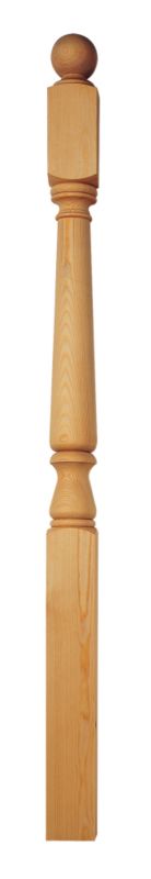 Richard Burbidge One Piece Newel CNP1520P Pine H82 x W82 x L1520mm