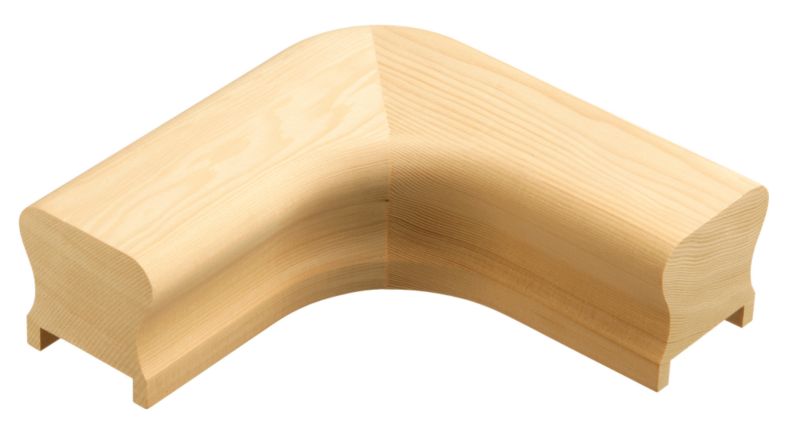 Richard Burbidge Hemlock Heavy Handrail Horizontal Turn HT