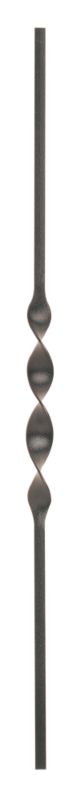 Richard Burbidge Metal Baluster Beaufort BB085B Black (H) 1.25 x (W) 1.25 x (L) 85cm