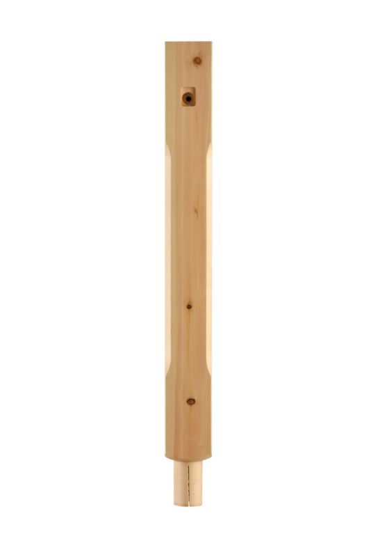 Richard Burbidge Pine Stop Chamfer Top Newel SCN160AP W82mm