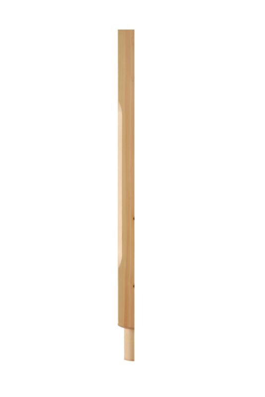 Richard Burbidge Pine Stop Chamfer Half Newel SCN160DP L725 x W41 x H82mm