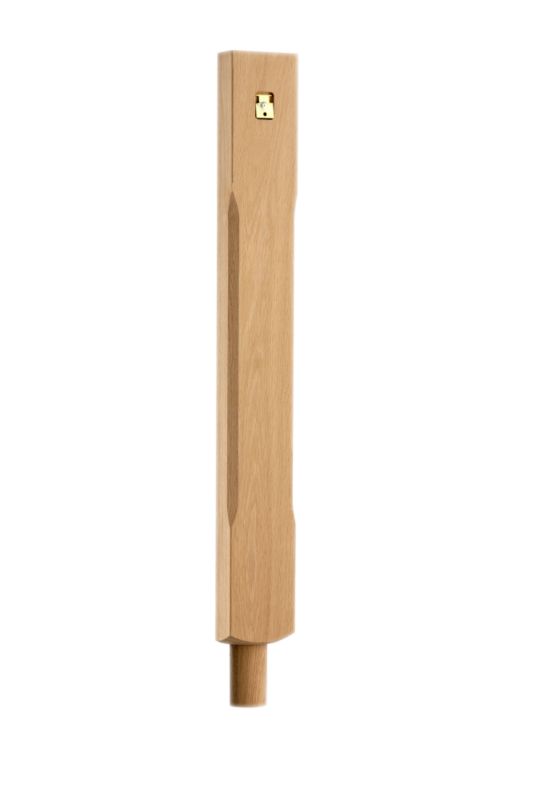 White Oak Stop Chamfer Half Newel WOSCN160D L725 x W45 x H90mm