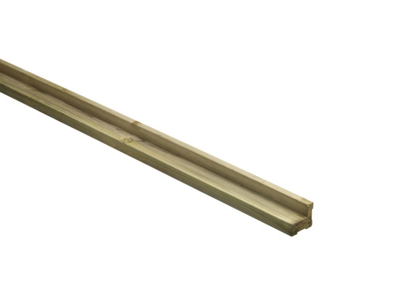 BandQ Fluted HandrailBase Rail L2400mm