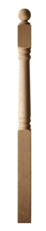 BandQ Hardwood Raised Level Colonial Post L1400mm