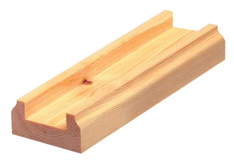 Richard Burbidge Baserail BR360032P Pine H23 x W23 x L3600mm with 32mm Groove