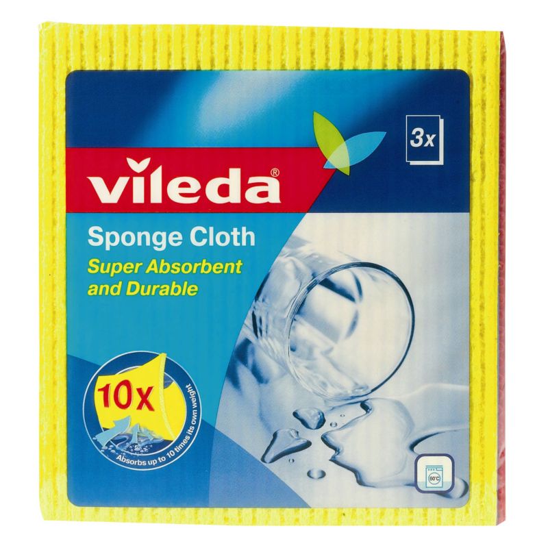 Vileda Sponge Cloths 3Pk