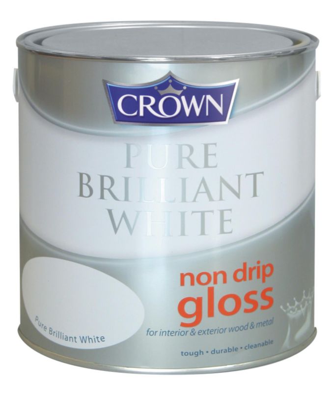 Crown Non Drip Gloss Pure Brilliant White