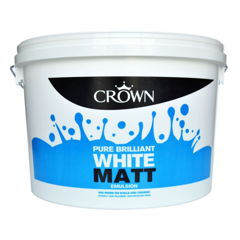 Crown Non-Breatheasy Matt Paint Pure Brilliant White 10L