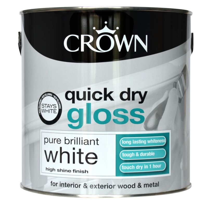 Crown Quick Dry Gloss Pure Brilliant White