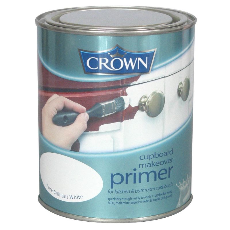Alternative image for Crown Makeover Cupboard Primer UnderCoat White 750ml