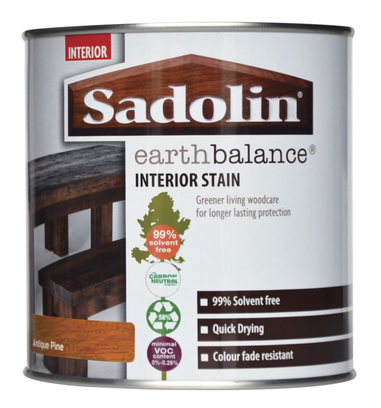 Sadolin Earth Balance Interior Stain Antique Pine 1L