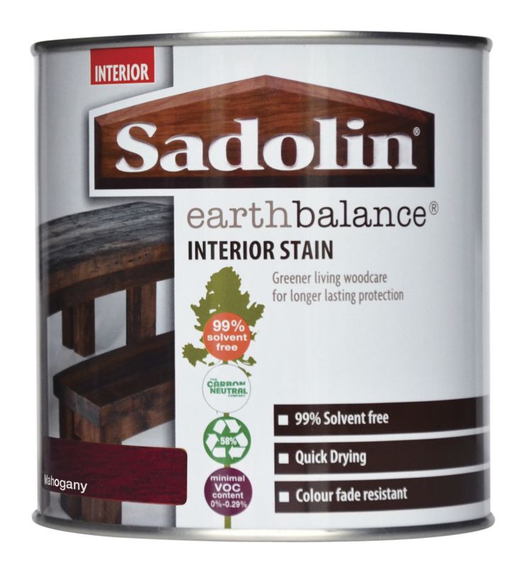 Sadolin Earth Balance Interior Stain Mahogany 1L