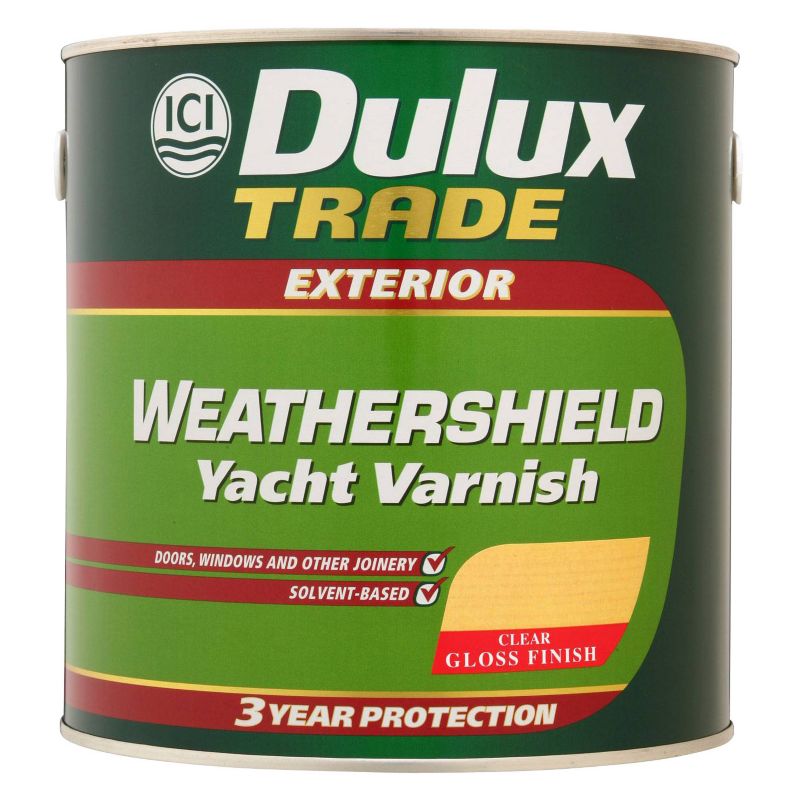 Dulux Trade Weathershield Yacht Varnish A105009708A Clear 2.5L