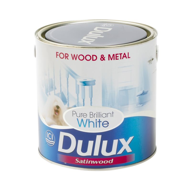 Dulux Non Drip Satin Paint Brilliant White