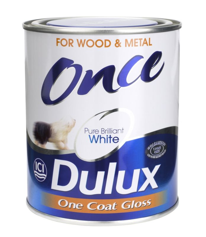 Dulux Once Gloss Paint Brilliant White