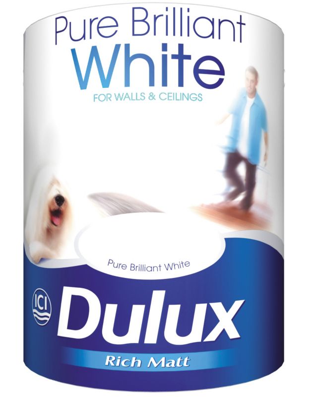 Dulux Rich Matt Paint Pure Brilliant White 5L