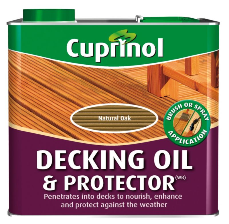 Cuprinol Decking Oil and Protector Natural Oak 25L