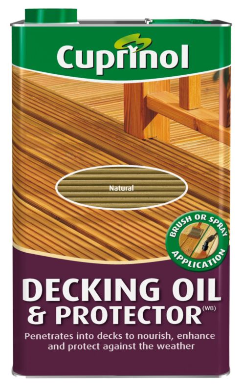 Cuprinol Decking Oil and Protector Natural 5L