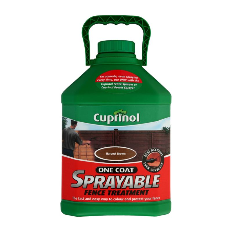 Cuprinol Sprayable Fence Treatment Harvest Brown 5L