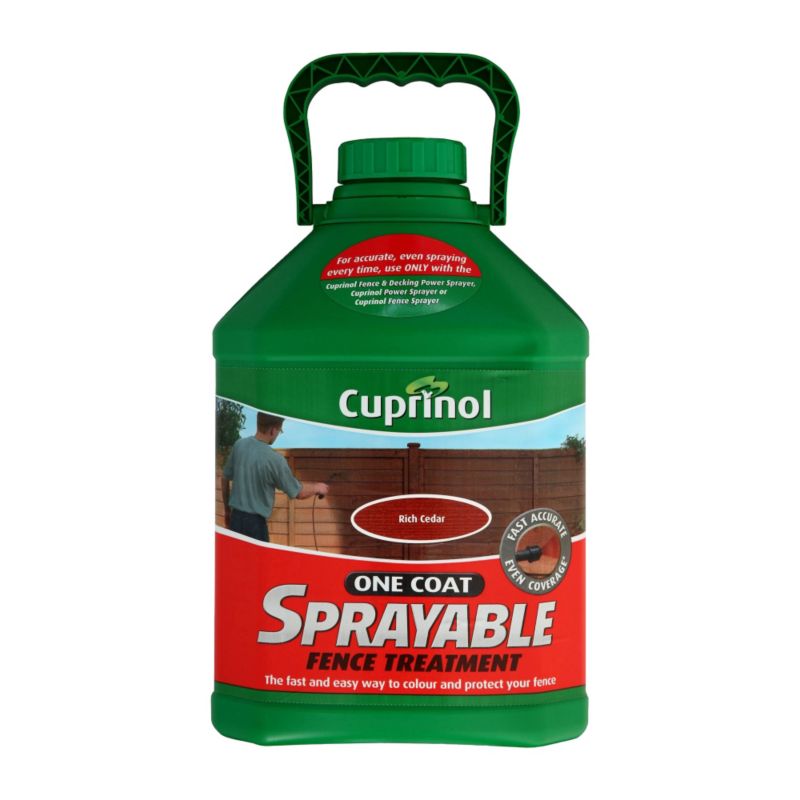 Cuprinol Sprayable Fence Treatment Rich Cedar 5L