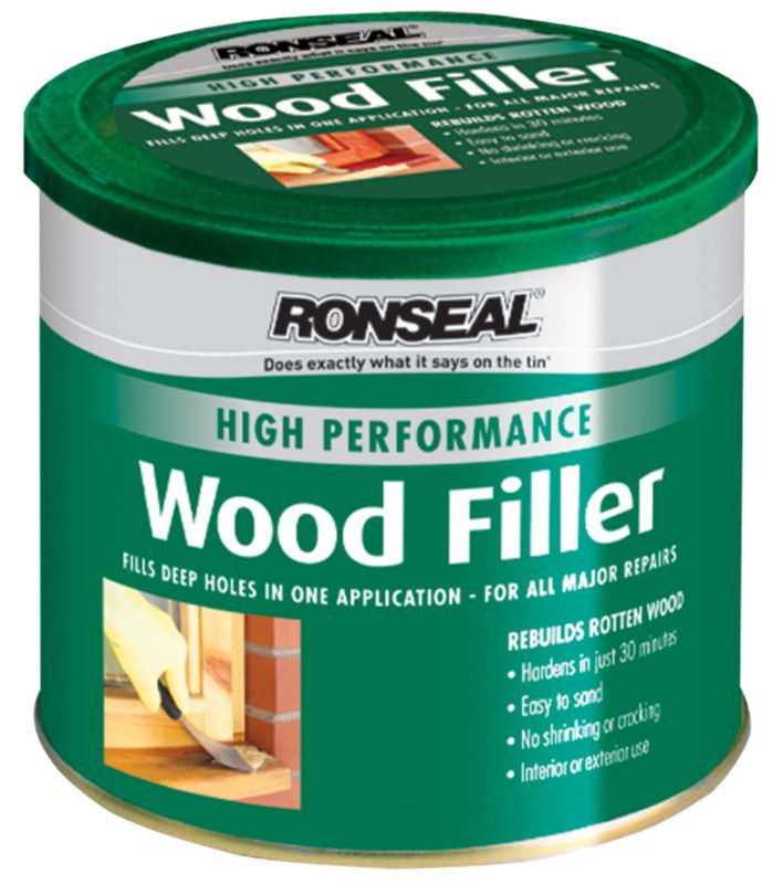 Ronseal High Performance Wood Filler White 550g