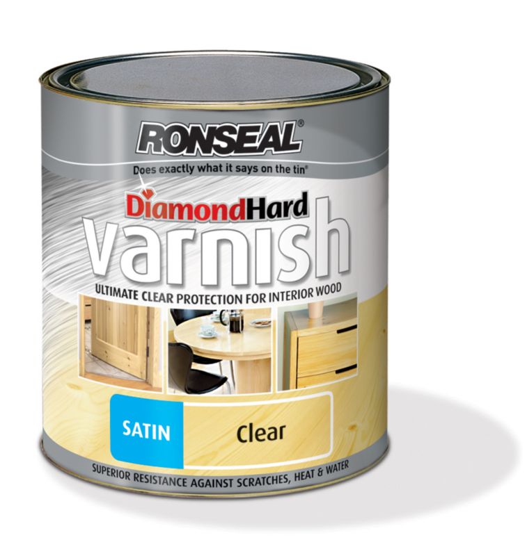 Ronseal Diamond Hard Varnish Clear Satin 2.5L