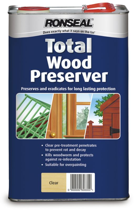 Ronseal Total Wood Preserver Clear 5L