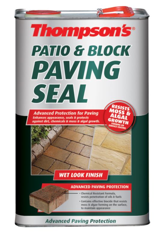 Thompson39s Wet Look Patio and Block Paving Seal 36312 5L
