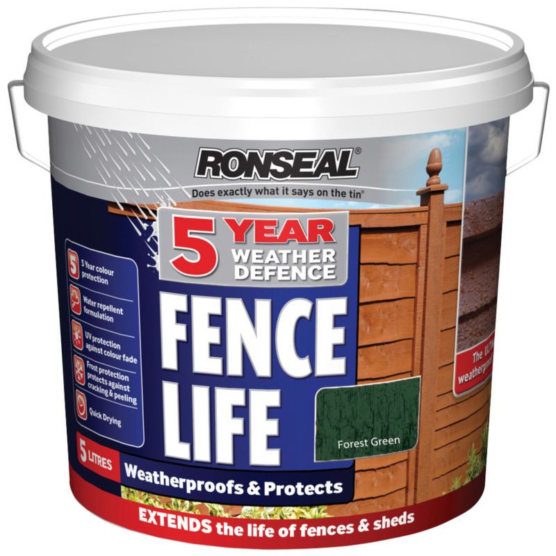 Ronseal 5 Year Weather Defence Forest Green 5L
