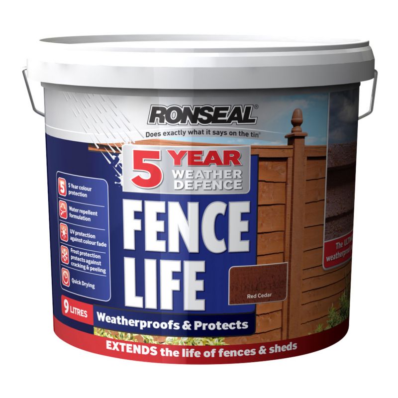 Ronseal 5 Year Weather Defence Red Cedar 9L