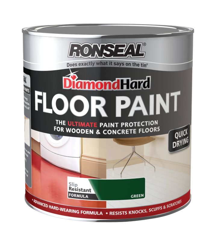 Ronseal Diamond Hard Floor Paint Green 2.5L